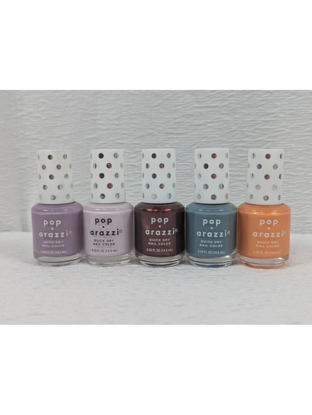 pop Arazzi - Nail Polish - QUICK DRY - Variety Colors - 0.50 Fl oz  ea   5 Pack